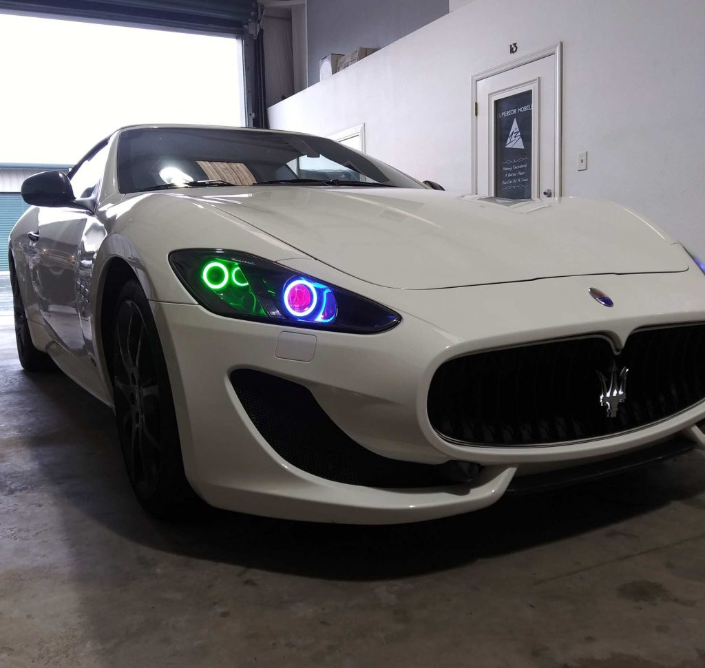 2012 Maserati Gran Turismo Custom Headlights RGB