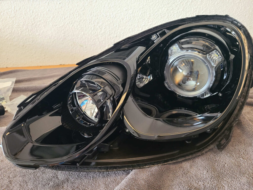 2016 Porsche Cayenne Custom Headlight Black Paint
