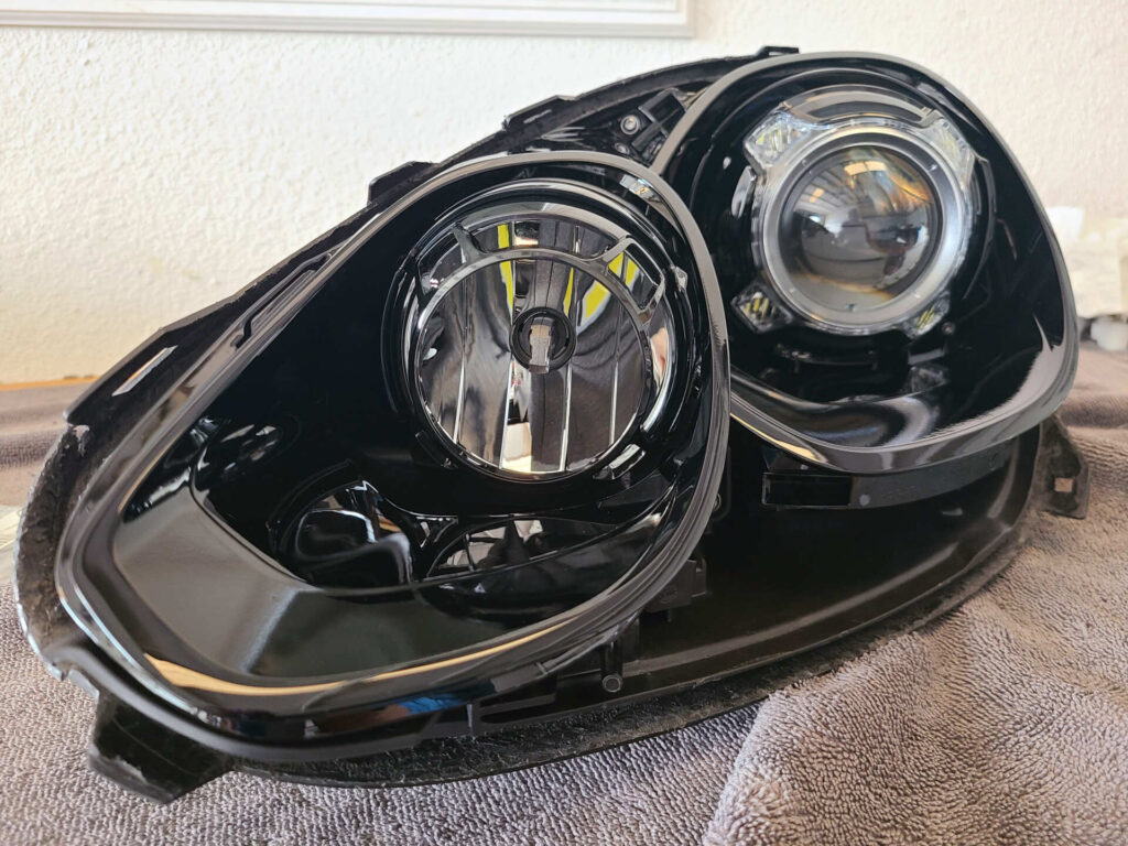 2016 Porsche Cayenne Custom Headlight Black Paint